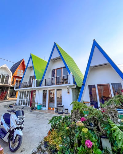 galeri Cabin Salju Dieng salju 0
