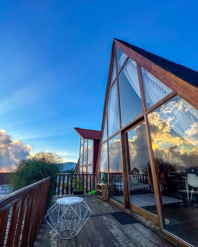 galeri Cabin Balkon View Dekat Sikunir ~Farmhouse Tani 2 0