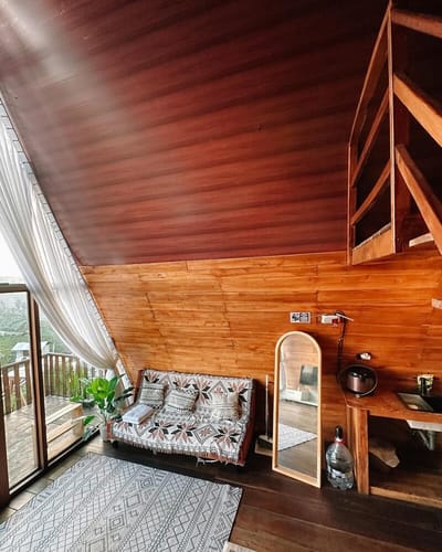 galeri Cabin Balkon View Dekat Sikunir ~Farmhouse Tani 2 5