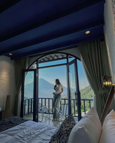 galeri Micubaluna Diengcool ~ Villa Jakuzi Hot Water view sindoro 4