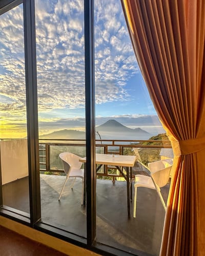 galeri Cottage view gunung sindoro ~ Zamrud Cottage 0