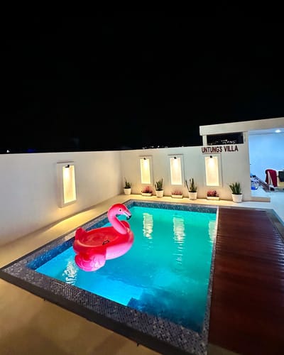galeri Villa dieng dengan Private Pool kapasitas 8 orang ~ Untung Villa 2